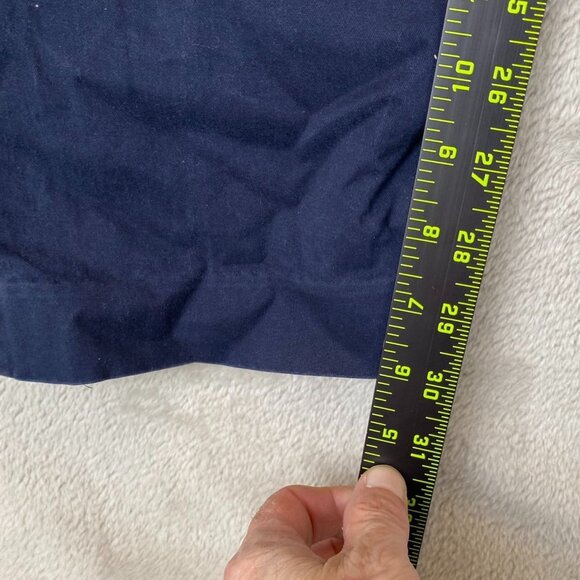 J.Crew Mens Pants Size 35x32 [34x30 measured] Flex Chino Flat Front Navy - Picture 3 of 12